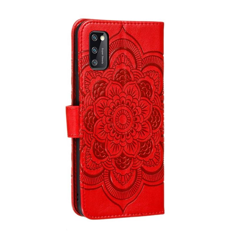 Housse Samsung Galaxy A41 Mandala Effet Cuir