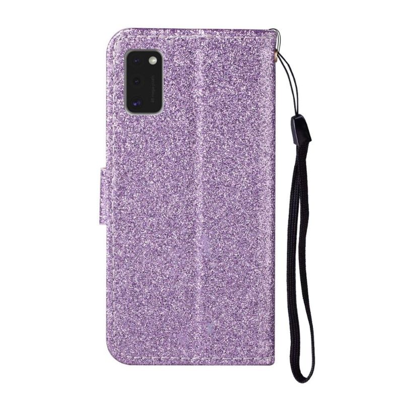 Housse Samsung Galaxy A41 Paillettes Simili Cuir