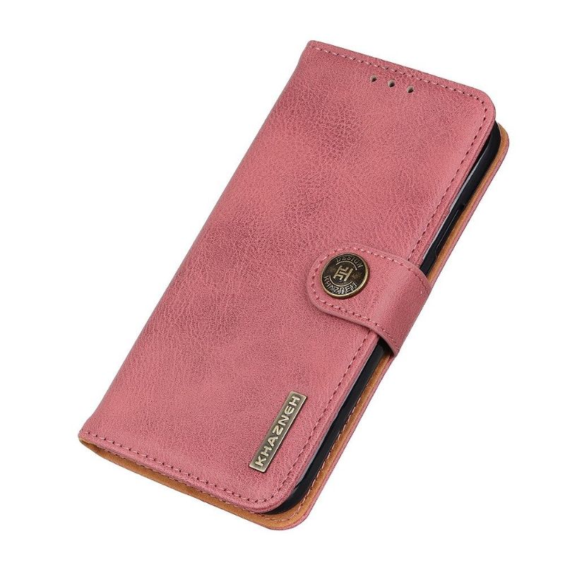 KHAZNEH - Housse Samsung Galaxy A41 imitation cuir - Rose