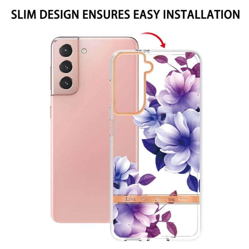 Coque Samsung Galaxy S21 5G Bégonia fleur