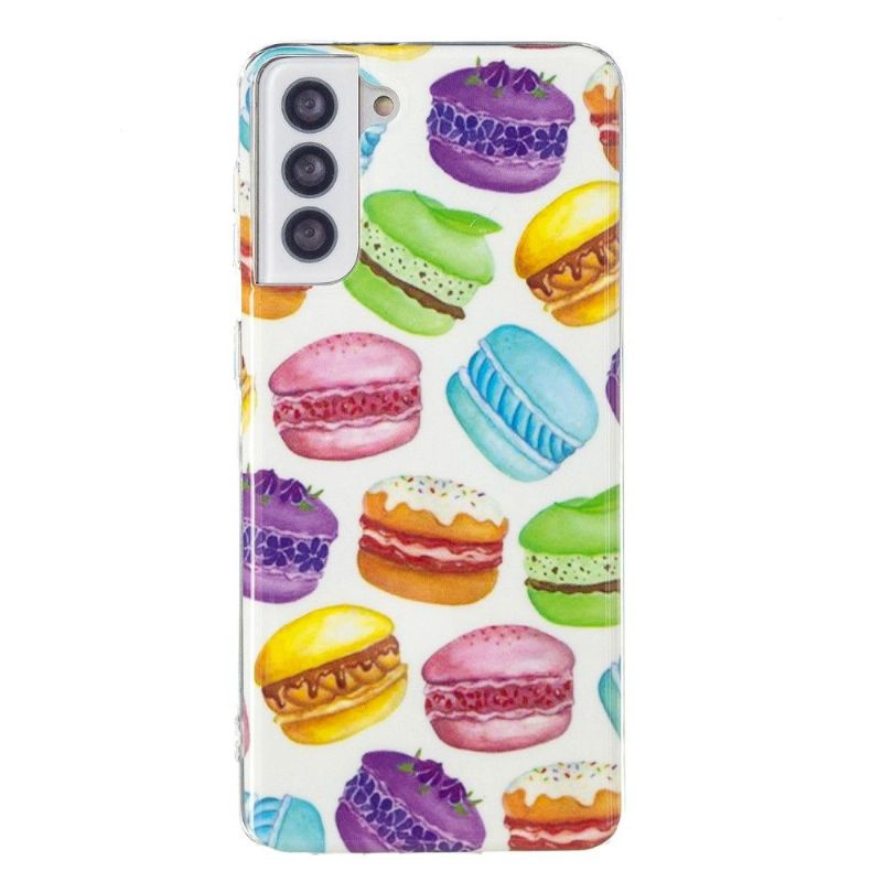 Coque Samsung Galaxy S21 5G Fluorescente Macarons