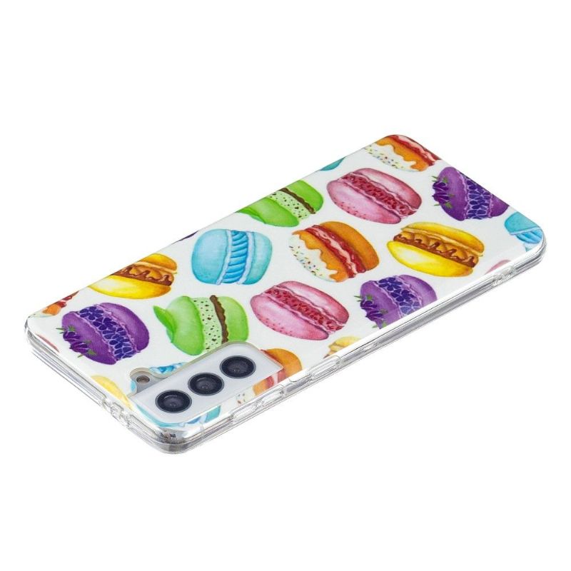 Coque Samsung Galaxy S21 5G Fluorescente Macarons