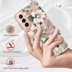 Coque Samsung Galaxy S21 5G Gardénia fleur blanche