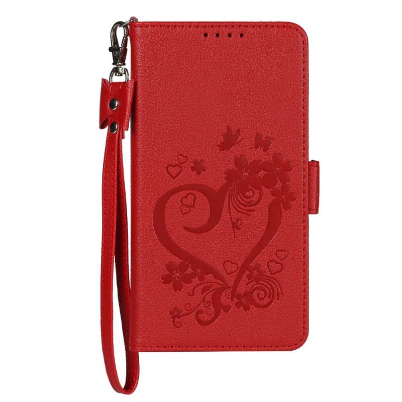 Housse Samsung Galaxy S21 5G Coeur Fleuri