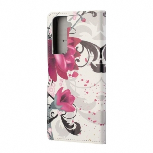 Housse Samsung Galaxy S21 5G Fleurs de lotus