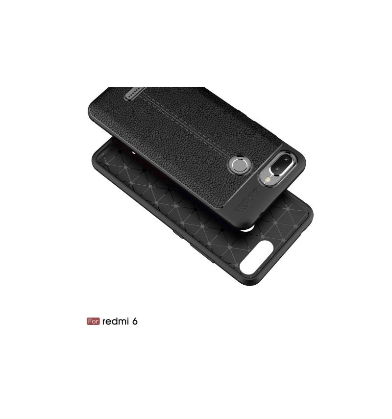 Coque Xiaomi Redmi 6 texturée style cuir