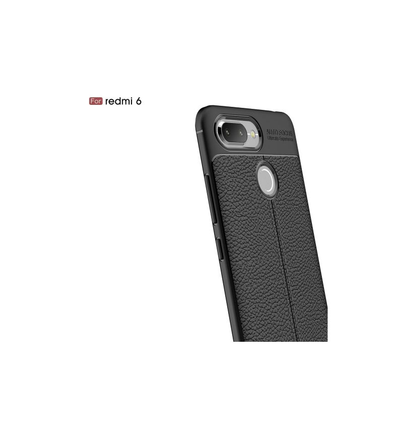 Coque Xiaomi Redmi 6 texturée style cuir