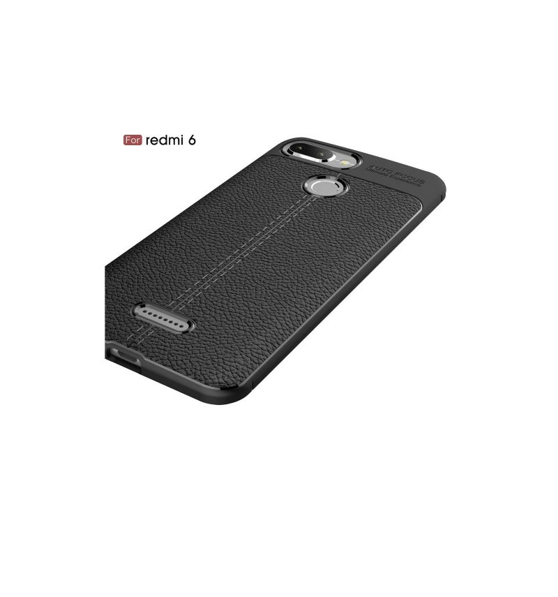 Coque Xiaomi Redmi 6 texturée style cuir