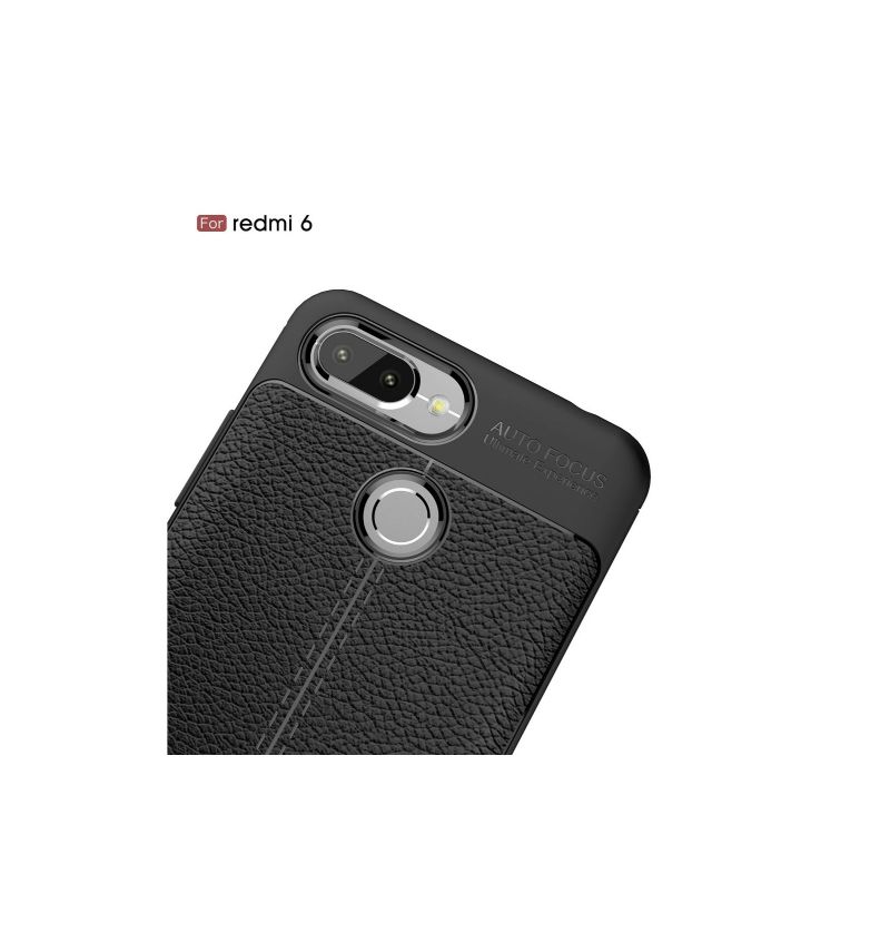 Coque Xiaomi Redmi 6 texturée style cuir