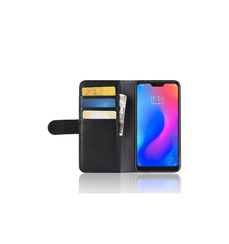 Xiaomi Redmi 6 - Étui en cuir premium porte cartes