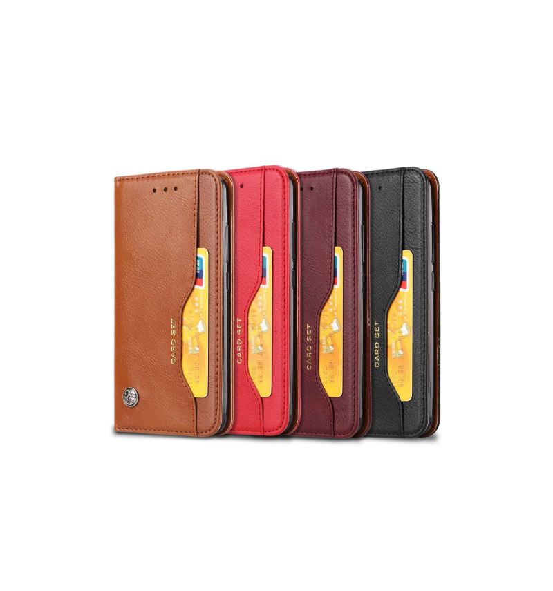 Xiaomi Redmi 6 - Étui porte cartes cuir stand case