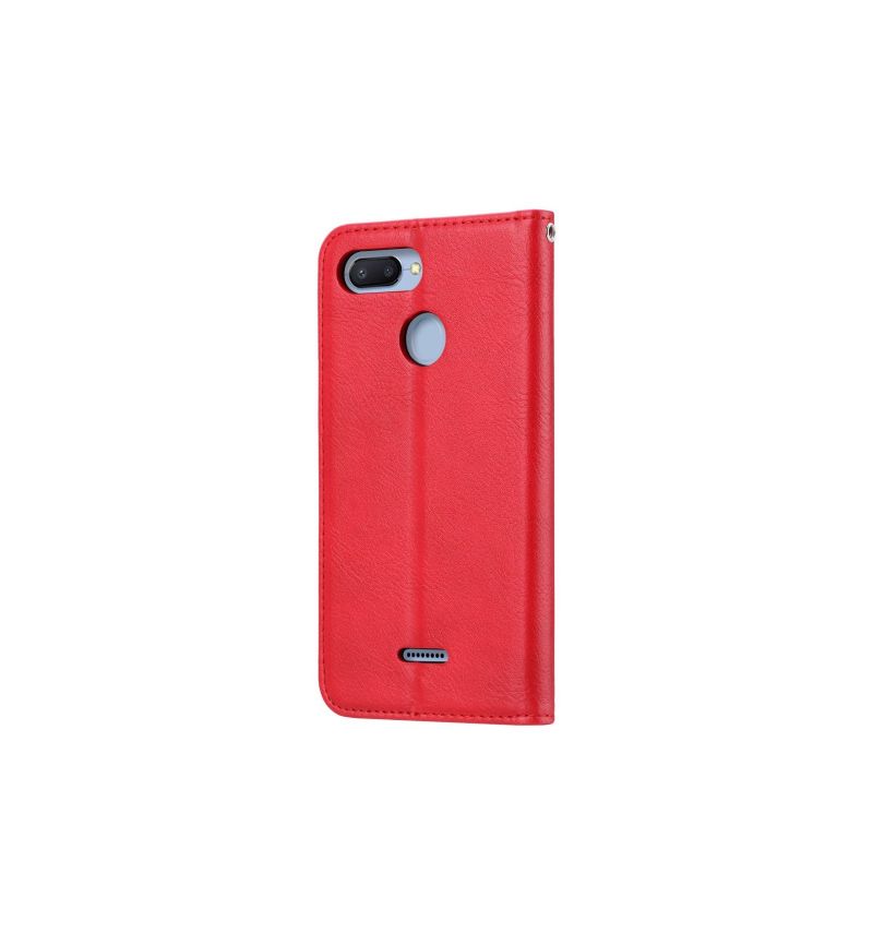 Xiaomi Redmi 6 - Étui porte cartes cuir stand case