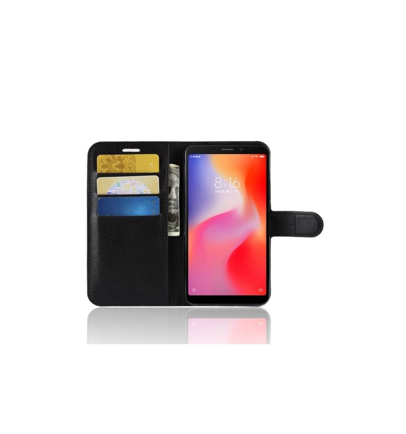 Xiaomi Redmi 6 - Housse style cuir porte cartes