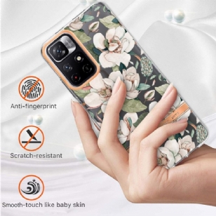 Coque Poco M4 Pro 5G Gardénia fleur blanche