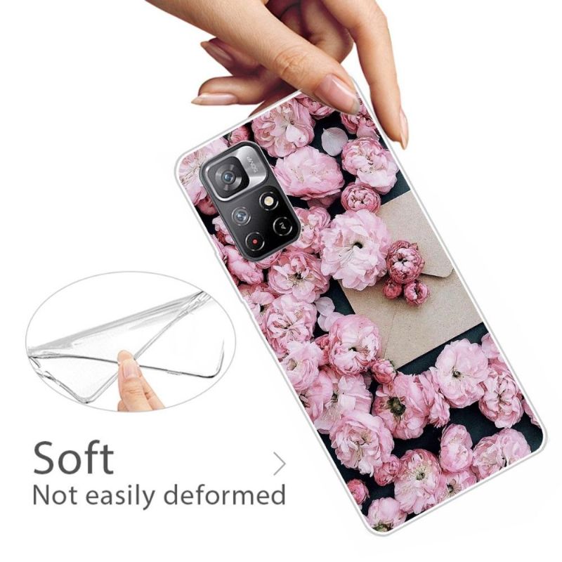 Coque Xiaomi Poco M4 Pro 5G Fleur ROSE