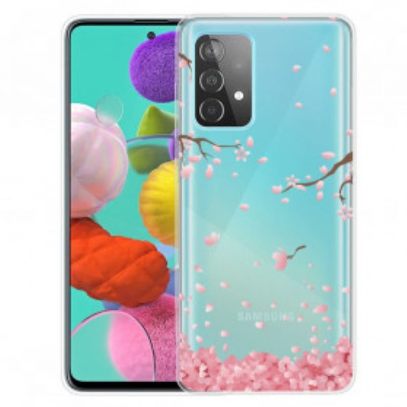 Coque Samsung Galaxy A52 4G / A52 5G / A52s 5G Branches à Fleurs