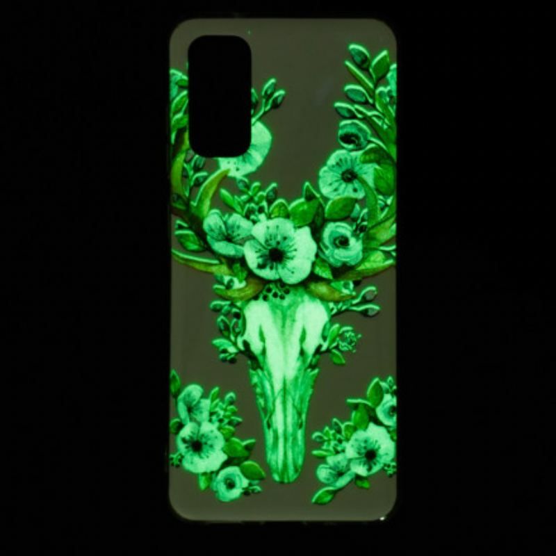 Coque Samsung Galaxy A52 4G / A52 5G / A52s 5G Cerf Majestueux Fluorescente