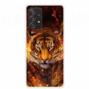 Coque Samsung Galaxy A52 4G / A52 5G / A52s 5G Flexible Tigre