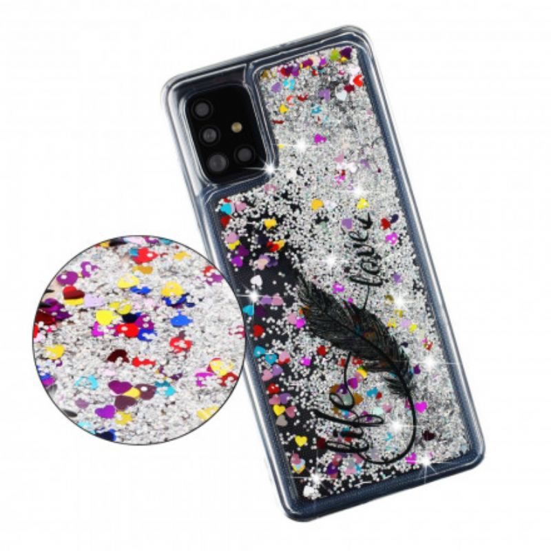 Coque Samsung Galaxy A52 4G / A52 5G / A52s 5G Life & Love Paillettes