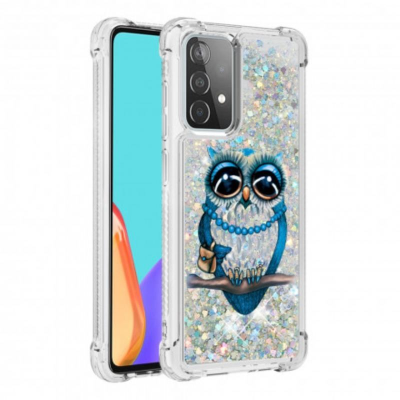 Coque Samsung Galaxy A52 4G / A52 5G / A52s 5G Miss Hibou Paillettes