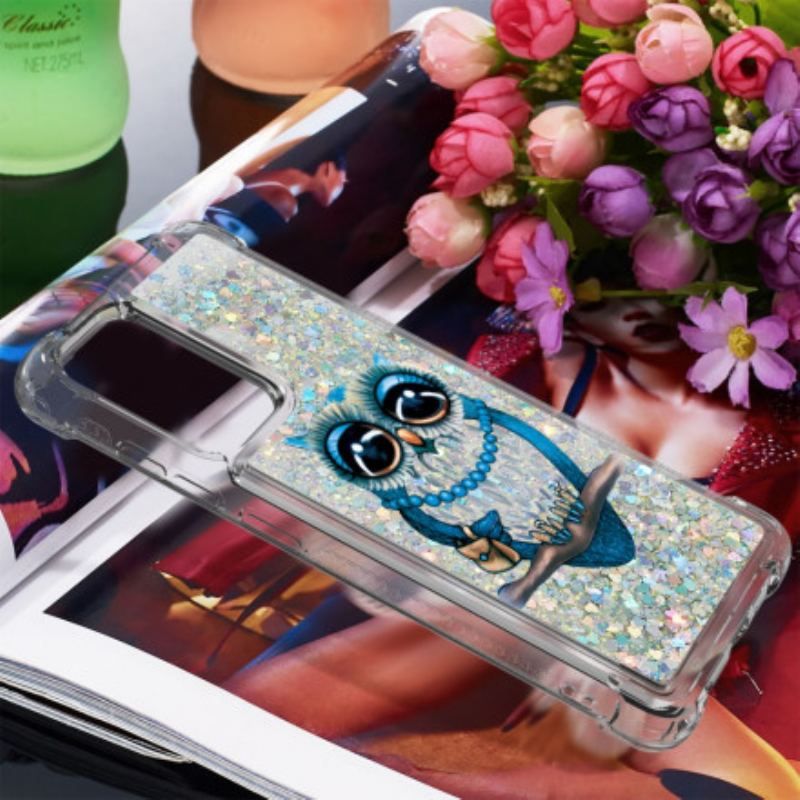 Coque Samsung Galaxy A52 4G / A52 5G / A52s 5G Miss Hibou Paillettes