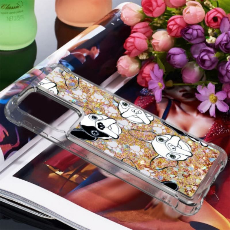 Coque Samsung Galaxy A52 4G / A52 5G / A52s 5G Mr Chien Paillettes