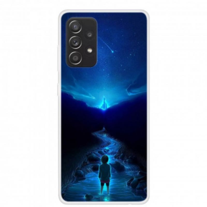 Coque Samsung Galaxy A52 4G / A52 5G / A52s 5G Silicone Rêves de Planètes