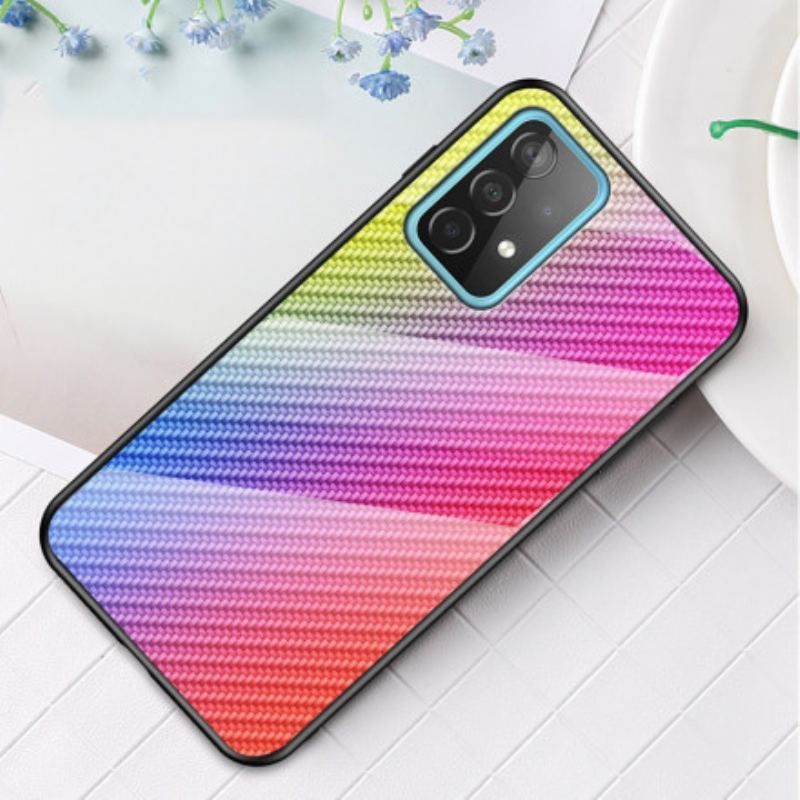 Coque Samsung Galaxy A52 4G / A52 5G / A52s 5G Verre Trempé Fibre Carbone