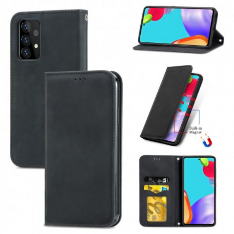 Flip Cover Samsung Galaxy A52 4G / A52 5G / A52s 5G Effet Cuir Chic