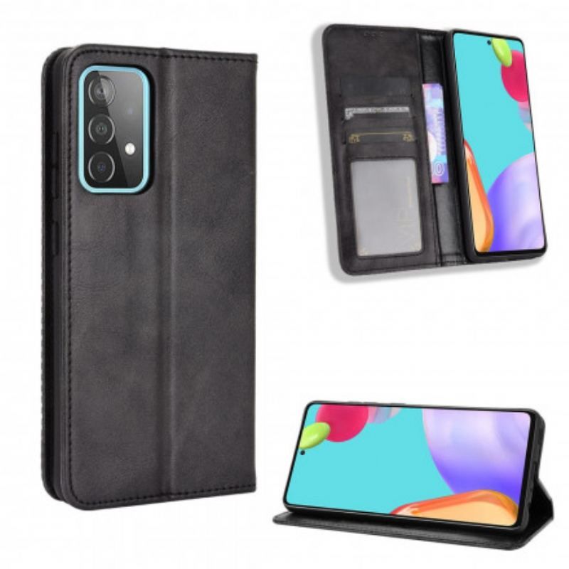 Flip Cover Samsung Galaxy A52 4G / A52 5G / A52s 5G Effet Cuir Vintage Stylisé