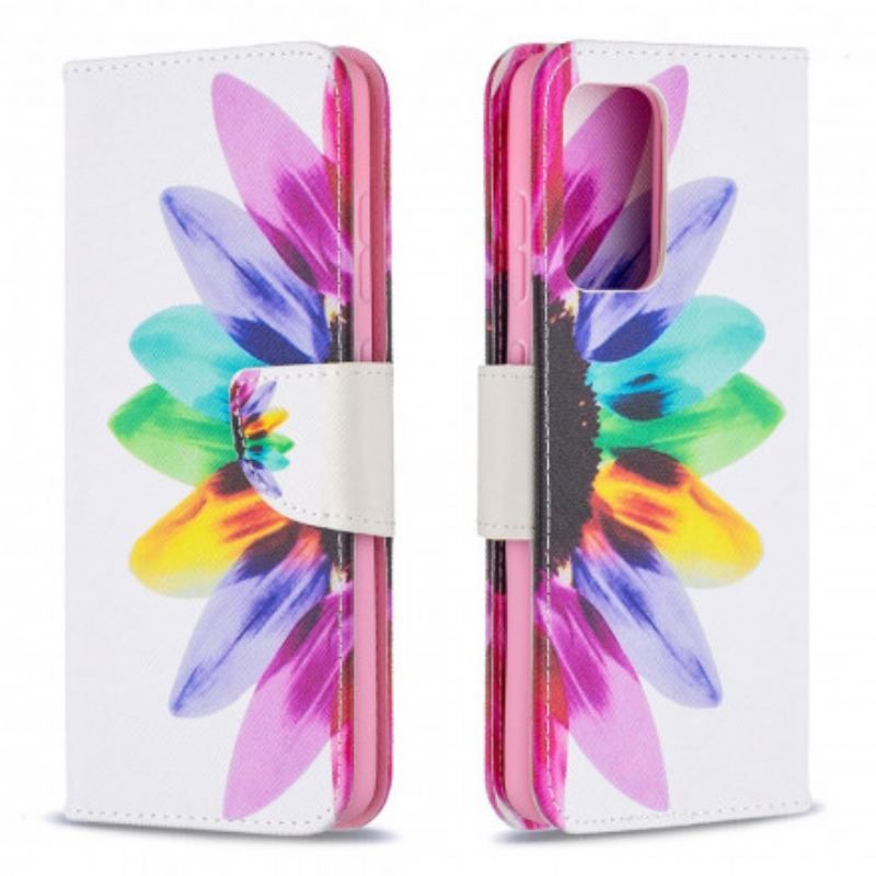 Housse Samsung Galaxy A52 4G / A52 5G / A52s 5G Fleur Aquarelle