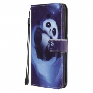 Housse Samsung Galaxy A52 4G / A52 5G / A52s 5G Panda Space à Lanière