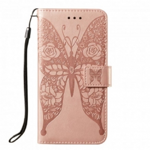 Housse Samsung Galaxy A52 4G / A52 5G / A52s 5G Papillon Motif de Fleurs