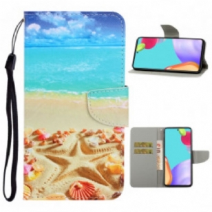 Housse Samsung Galaxy A52 4G / A52 5G / A52s 5G Plage à Lanière