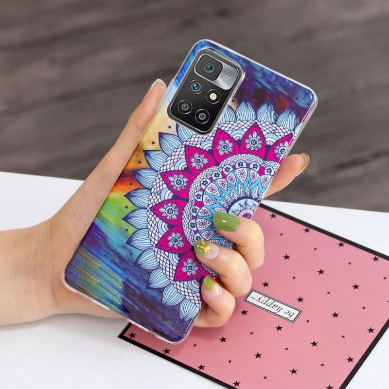 Coque Xiaomi Redmi 10 Luminous Mandala Coloré