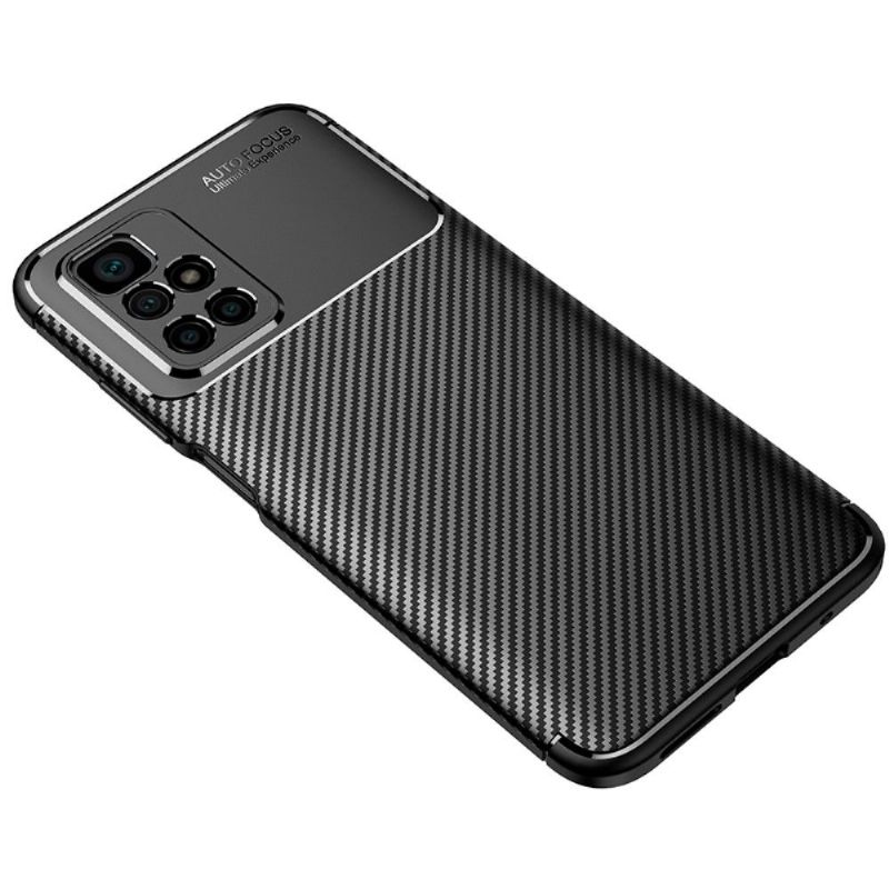 Coque Xiaomi Redmi 10 style fibre de carbone