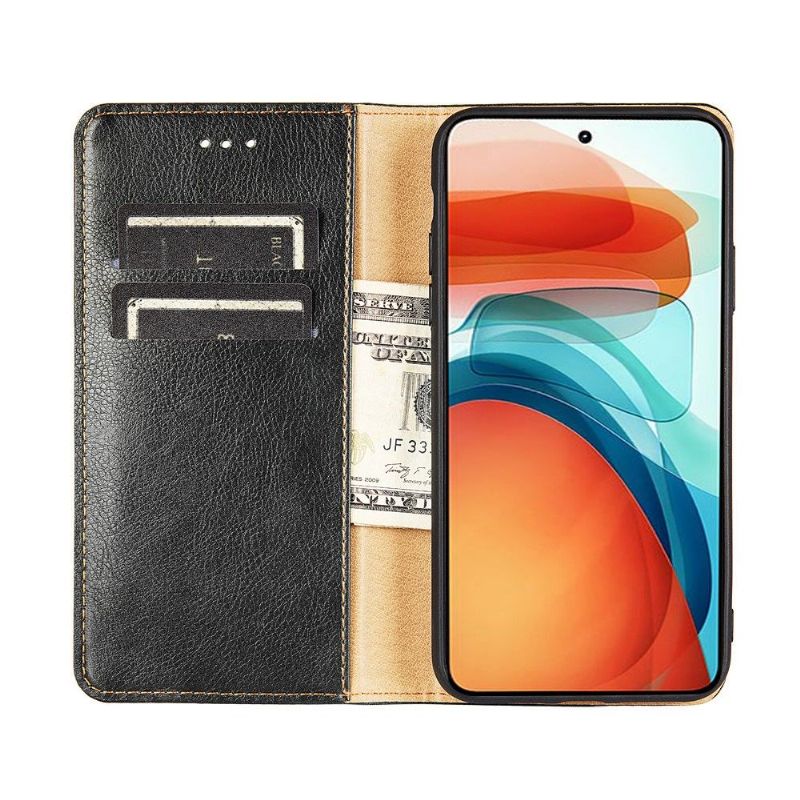 Flip cover Xiaomi Redmi 10 PURE simili cuir