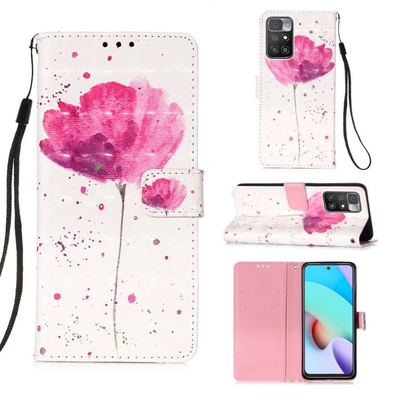 Housse Xiaomi Redmi 10 fleur aquarelle