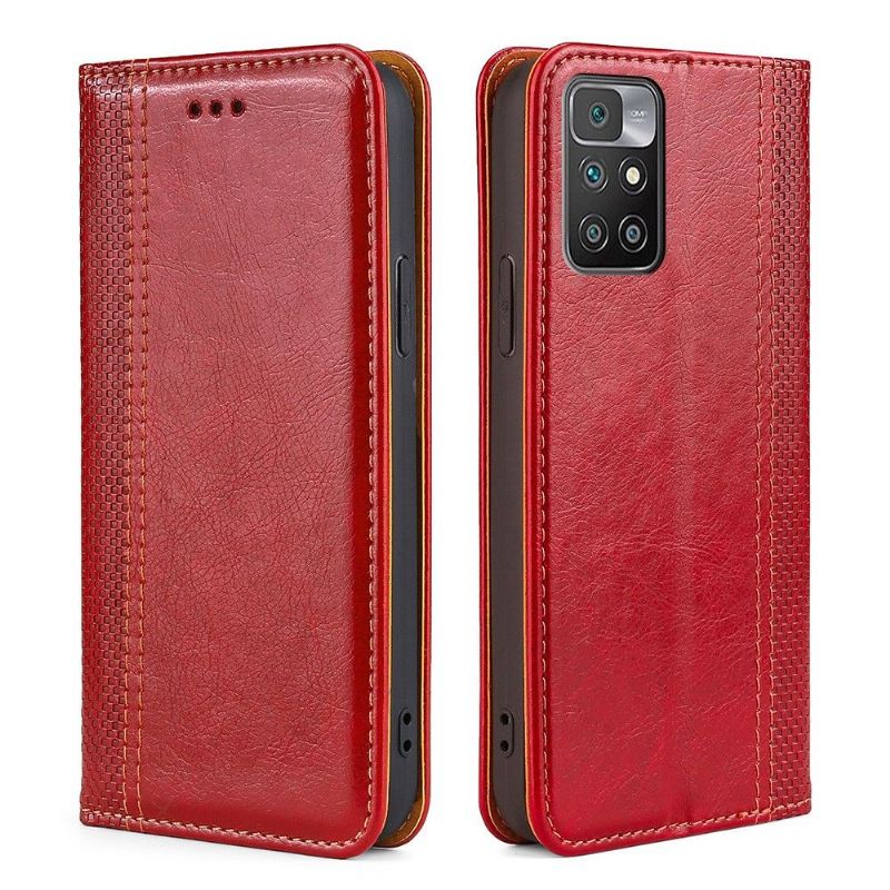 Housse Xiaomi Redmi 10 Flip folio coutures