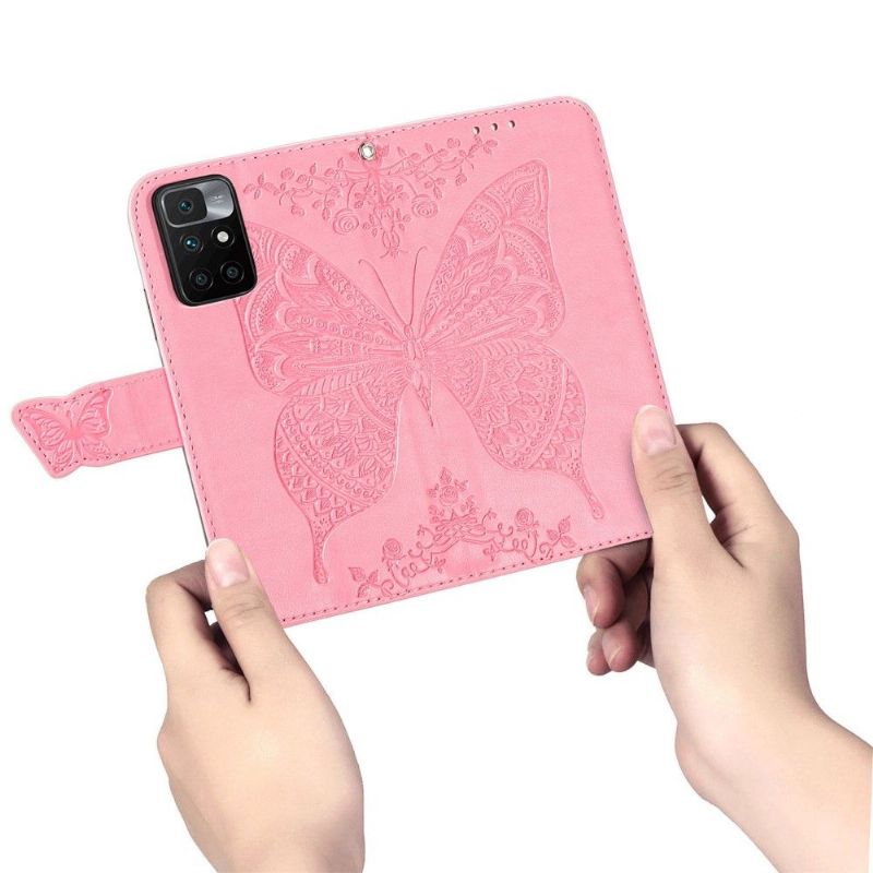 Housse Xiaomi Redmi 10 Papillon Relief