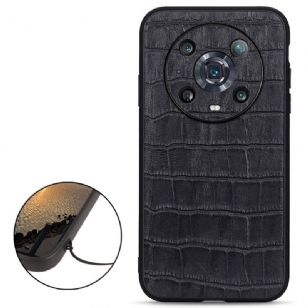 Coque Honor Magic 4 Pro Chic aspect peau de croco