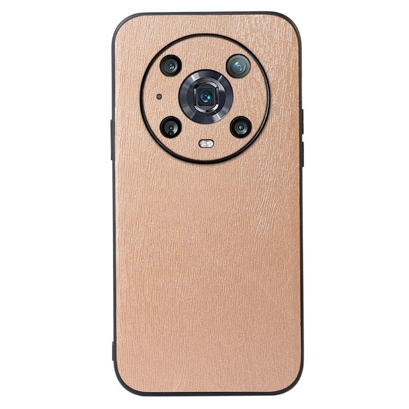 Coque Honor Magic 4 Pro effet cuir style bois