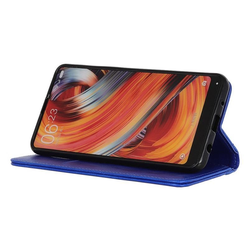 Flip Cover Honor 50 Lite / Huawei Nova 8i Cuir Litchi Fendu Élégance