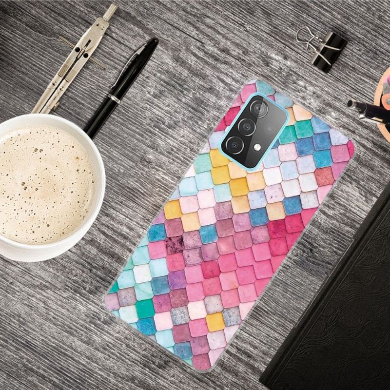 Coque Samsung Galaxy A32 4G Colorful Squares