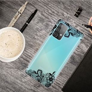 Coque Samsung Galaxy A32 4G fleur dentelle