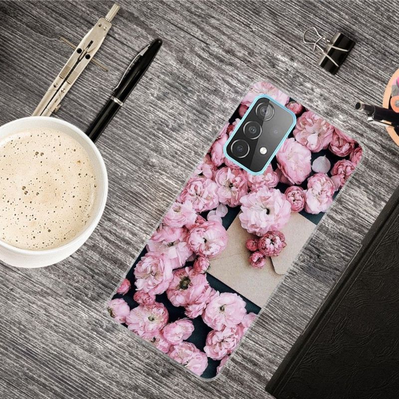 Coque Samsung Galaxy A32 4G Fleur ROSE