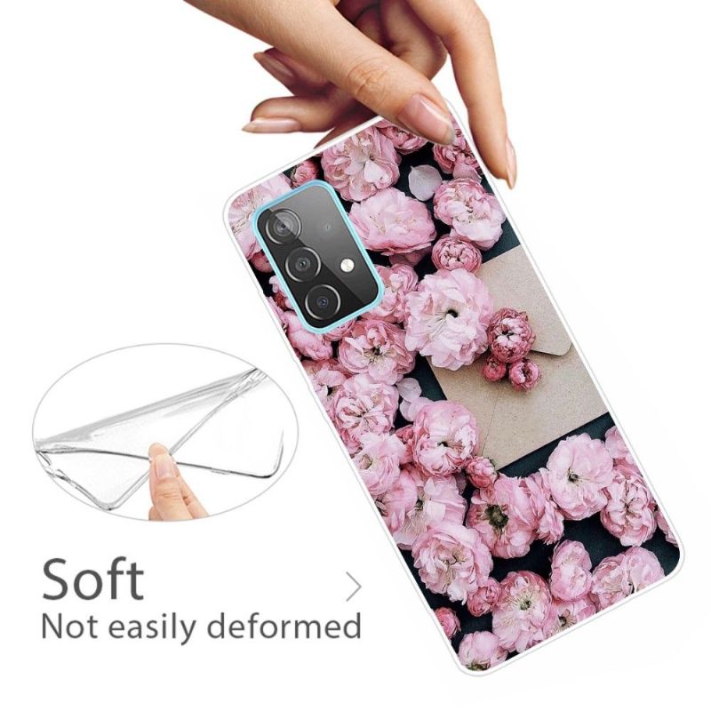 Coque Samsung Galaxy A32 4G Fleur ROSE