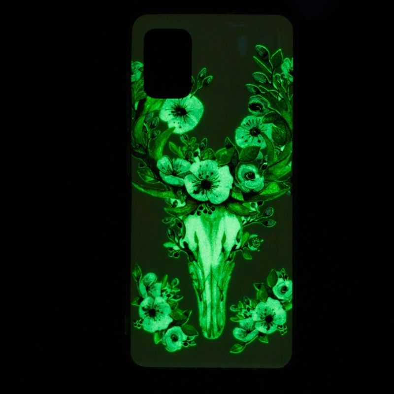 Coque Samsung Galaxy A32 4G Luminous Cerf et fleurs