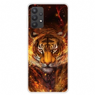 Coque Samsung Galaxy A32 4G Tigre de feu