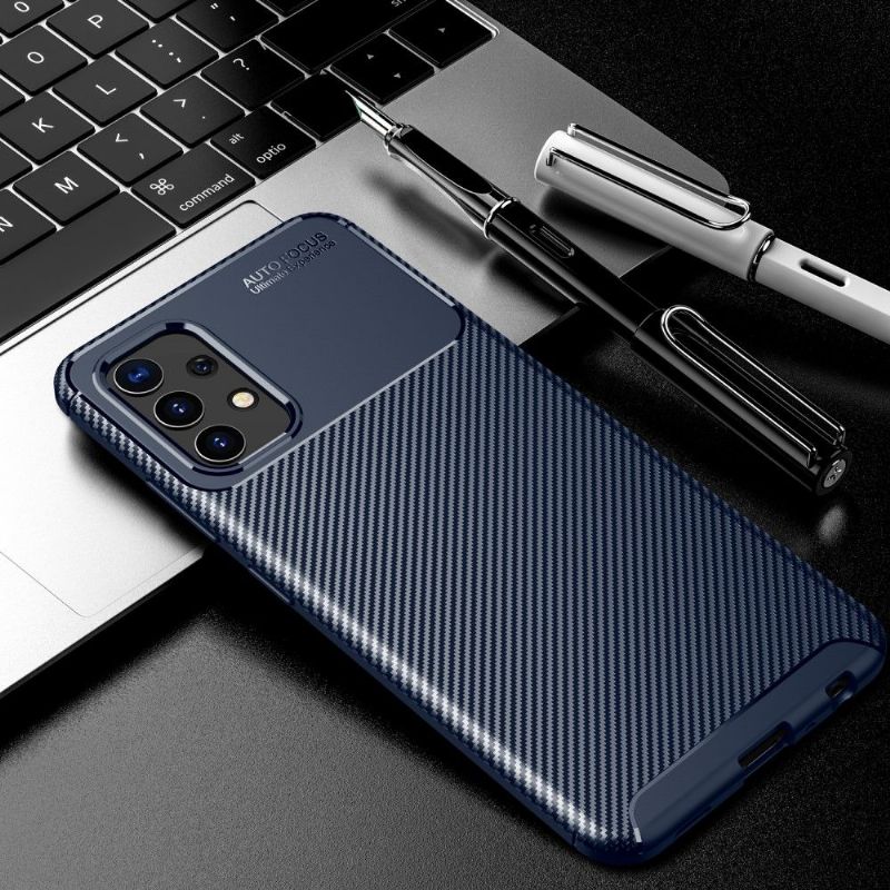 Coque style fibre de carbone pour Samsung Galaxy A32 4G